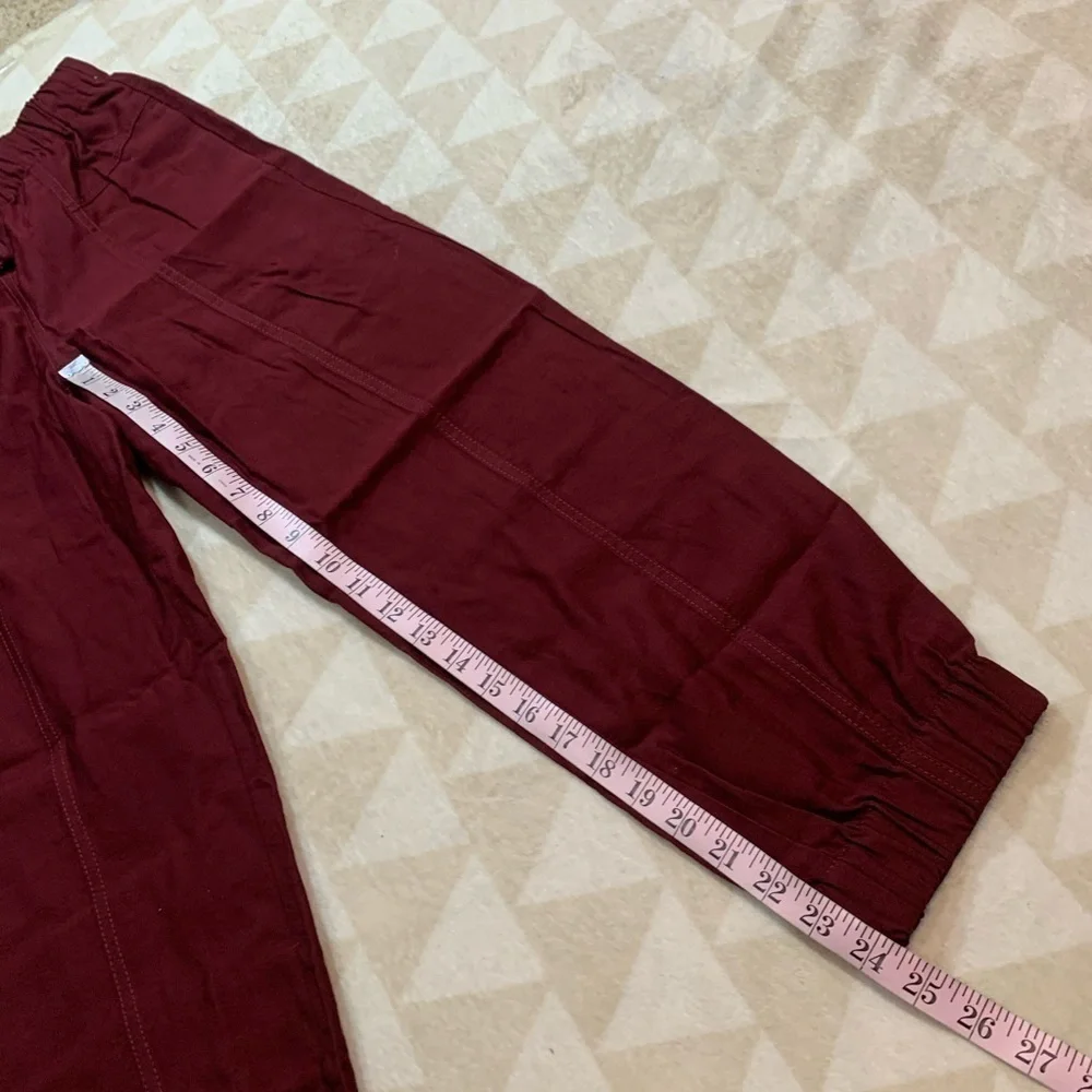 Madewell drapey seamed track trousers Cabernet